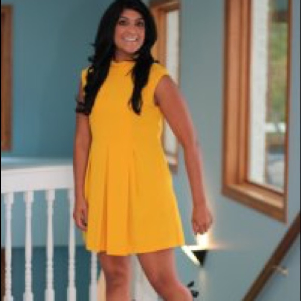 Zara Golden Midi Dress